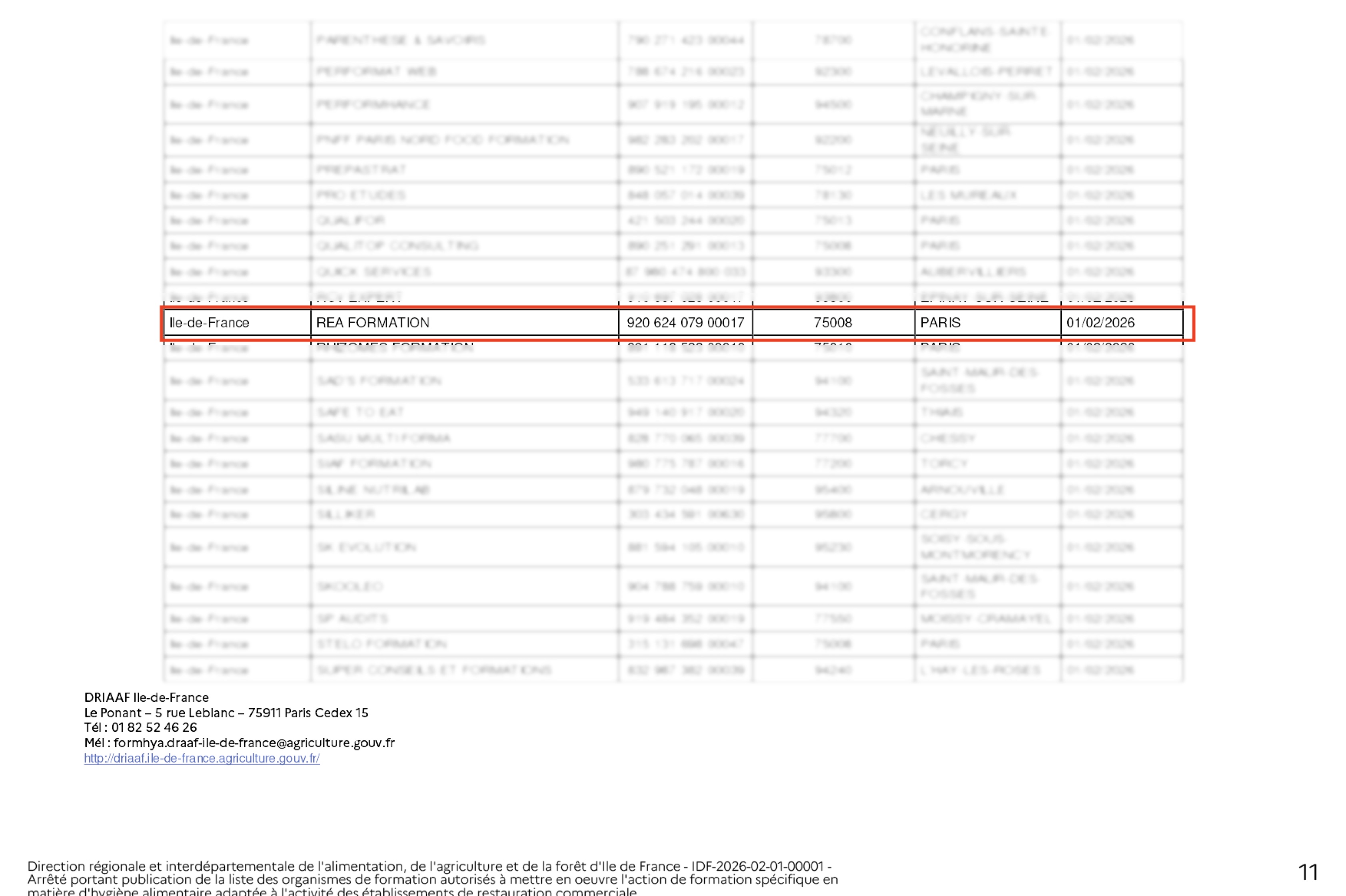 Arrêté DRAAF 2026 - page 6
